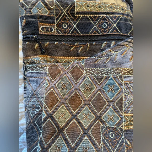 Maruca WILD WEST Boulder Colorado Handmade Tapestry Crossbody Bag - Picture 11 of 12